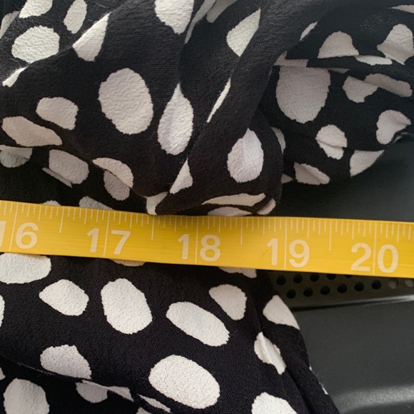 Ann Taylor size medium new tiered maxi dress Black Polka Dot square cute - Picture 7 of 9